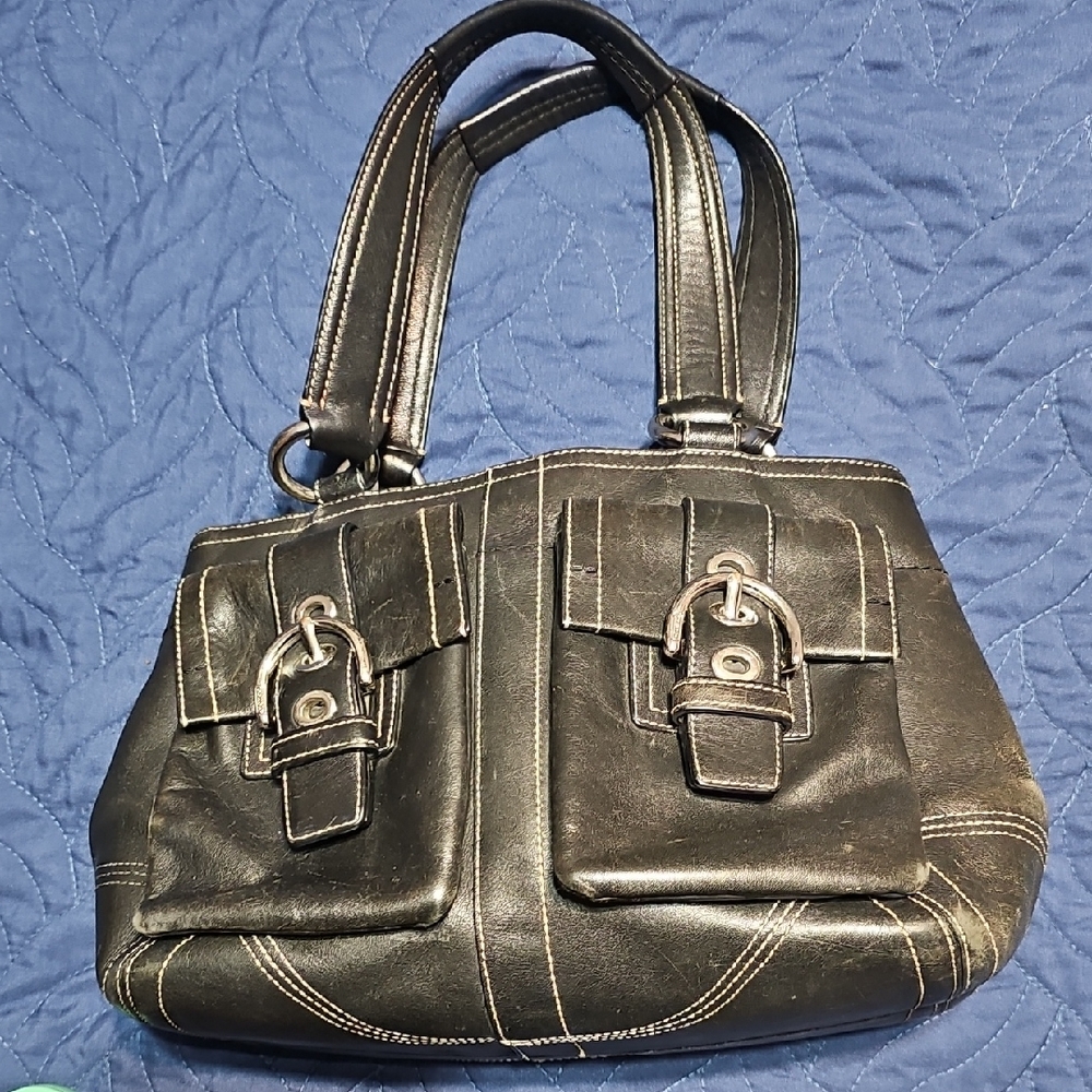 Coach Soho Black leather shoulder bag Great Condition